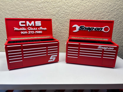Mini Toolbox Desk Organizer – Pen & Business Card Holder