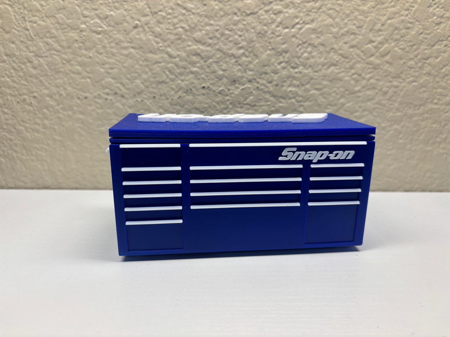 Mini Toolbox Desk Organizer – Pen & Business Card Holder
