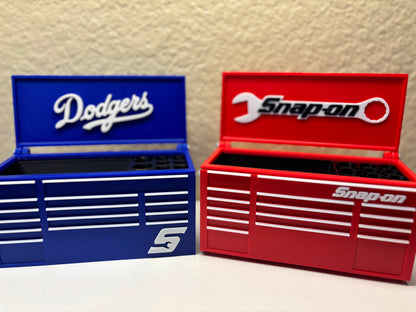Mini Toolbox Desk Organizer – Pen & Business Card Holder