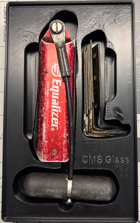 CMS Glass Cold Knife Organizer Tray