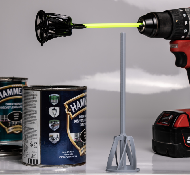 Drill paint mixer